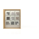 Expositor de paneles cerámicos Boutique Balcony Panels 9 madera frontal