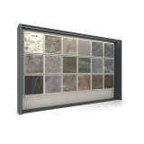 Tablero expositor de azulejos Boutique Ceramic Panels﻿​ 18 Antracita Lateral
