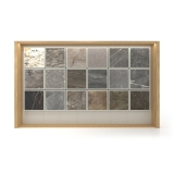 Tablero expositor de azulejos Boutique Ceramic Panels﻿​ 18 Madera Frontal