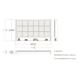 Tablero expositor de azulejos Boutique Ceramic Panels﻿​ 18 madera plano