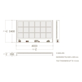 Tablero expositor de azulejos Boutique Ceramic Panels﻿​ 18 Plano