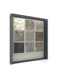 Tablero expositor de azulejos Boutique Ceramic Panels﻿​ 9 Antracita Lateral