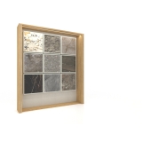 Tablero expositor de azulejos Boutique Ceramic Panels﻿​ 9 Madera Lateral
