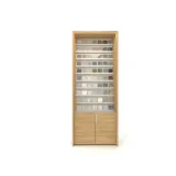  Expositor para muestrario de azulejos Plano Inclinado 90 puerta madera frontal