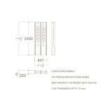 Divisor modular para ceramotecas Boutique Divider﻿​ madera 20x20 plano