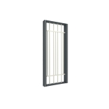 Divisor de ceramotecas para showrooms de azulejos Deco antracita lateral