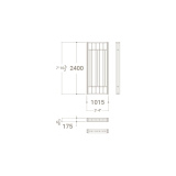 Divisor de ceramotecas para showrooms de azulejos Deco plano
