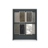 Expositor modular para ceramotecas Boutique Panels Antracita Frontal