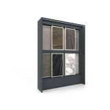 Expositor modular para ceramotecas Boutique Panels Antracita Lateral