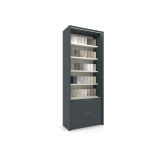 Expositor vertical para azulejos Boutique Ranuras Box antracita lateral