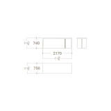 Mesa expositora para cerámica Boutique Table plano