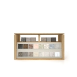 Expositor para baldosas cerámicas Boutique Table Show madera frontal