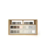 Expositor para baldosas cerámicas Boutique Table Show madera frontal