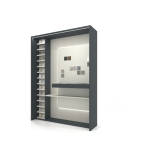 Expositor de azulejos Boutique Workbench Antracita DX Lateral