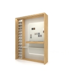 Expositor de azulejos Boutique Workbench Madera DX Lateral