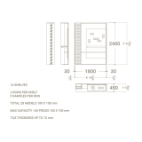 Expositor de azulejos Boutique Workbench Plano DX