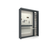 Expositor de azulejos Boutique Workbench Antracita SX Lateral