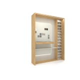 Expositor de azulejos Boutique Workbench Madera SX Lateral