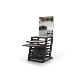 Expositor de azulejos para exterior Box Outdoor negro panel abierto