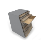 Cajonera Laminados Woodlook Plata