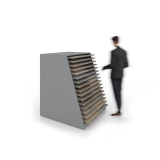Cajonera Laminados Woodlook Plata