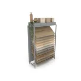 Expositor para parqué y laminados Cascade plata aerea