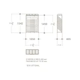 Expositor para parqué y laminados Cascade plano