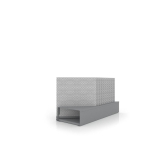 Expositor de azulejos Chicago V45 10P dx 75x75 plata trasera