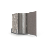 Expositor de azulejos Chicago V45 10P dx 160x80 plata abierto