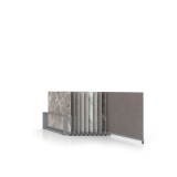 Expositor de azulejos Chicago V45 10P dx 80x80 plata abierto