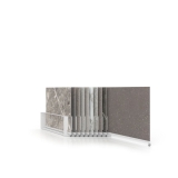 Expositor de azulejos Chicago V45 10P dx 90x90 blanco abierto