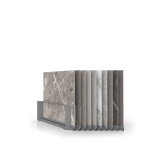 Expositor de azulejos Chicago V45 10P dx 90x90 plata cerrado