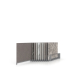 Expositor de azulejos Chicago V45 10P sx 75x75 plata abierto