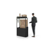 Expositor para suelos vinílicos Colorado Woodlook negro lateral
