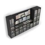 Expositor de azulejos Composition 112 negro frontal