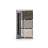 Expositor de azulejos multiformato Composition 117 5 blanco frontal
