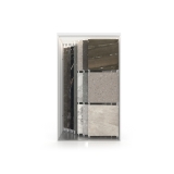 Expositor de azulejos multiformato Composition 117 7 luz blanco frontal