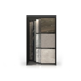 Expositor de azulejos multiformato Composition 117 7 luz negro frontal