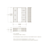 Expositor para azulejos Composition 118 plano 5 carriles