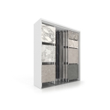 Expositor para azulejos Composition 118 7 blanco lateral