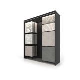Expositor para azulejos Composition 118 7 luz negro sx