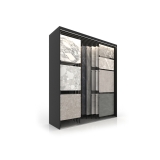 Expositor para azulejos Composition 118 7 luz negro lateral