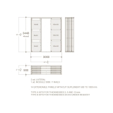 Expositor para azulejos Composition 118 plano 7 carriles