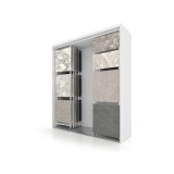 Expositor para azulejos Composition 118 blanco cerrado lateral