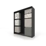 Expositor para azulejos Composition 118 negro cerrado