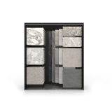 Expositor para azulejos Composition 118 negro luz frontal