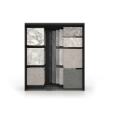 Expositor para azulejos Composition 118 negro frontal