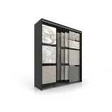 Expositor para azulejos Composition 118 5 luz negro sx
