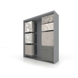  Expositor para azulejos Composition 118 plata lateral sx