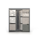 Expositor para azulejos Composition 118 plata luz frontal